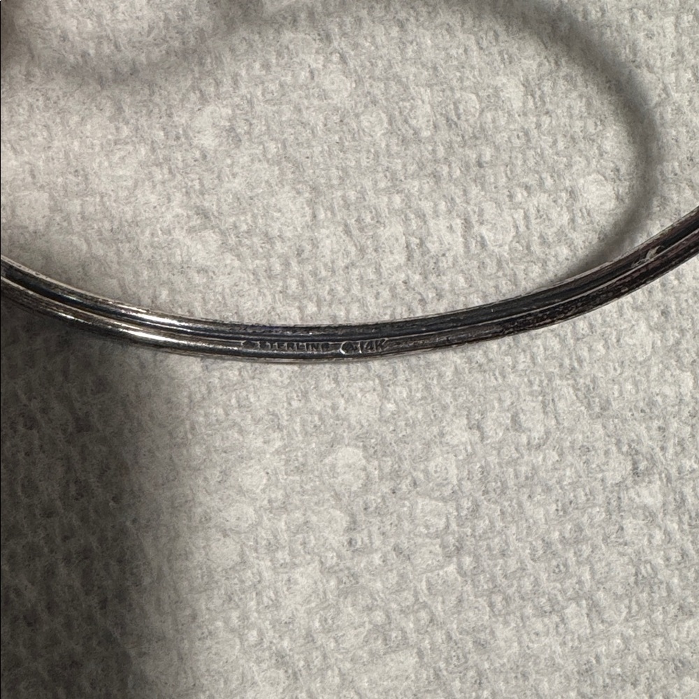 Gold and Sterling Silver Bracelet handcrafted by Ed Levin - Picture 9 of 11